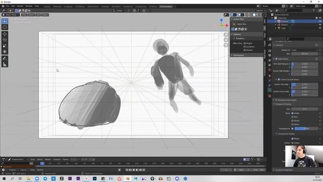 Режиссура CG. SCP 2106 ч02. Композиция, драматургия кадра, эскиз Grease Pencil в Blender смотреть онлайн