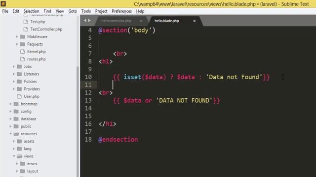 13.Laravel in Hindi : Conditional coding using blade in laravel ( if else using blade ) смотреть онлайн