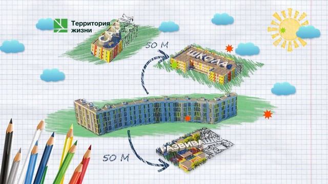 Комфортная среда, где все рядом. “Дом у школы” в ЖК Арбековская застава. смотреть онлайн