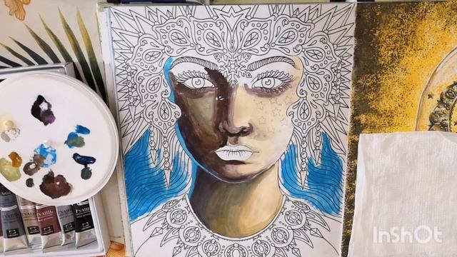 Мастер класс гуашью. Уэнсдей. смотреть онлайн