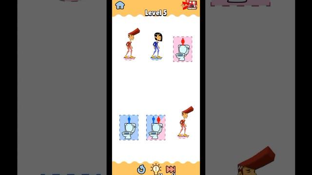 PUZZLE GAMES ANDROID - DRAW PUZZLE PATH TO TOILET GAMEPLAY смотреть онлайн