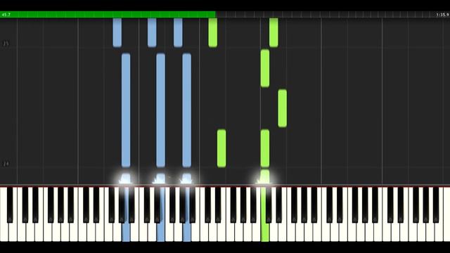 First Step - Interstellar [Piano Tutorial] (Synthesia) смотреть онлайн
