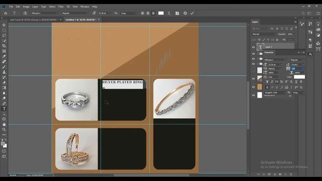 Instagram Grid Post | Jewellery Brands | Photoshop Template & Tutorial смотреть онлайн