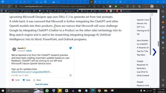Microsoft’s Azure OpenAI Service Gets A Boost With ChatGPT. смотреть онлайн