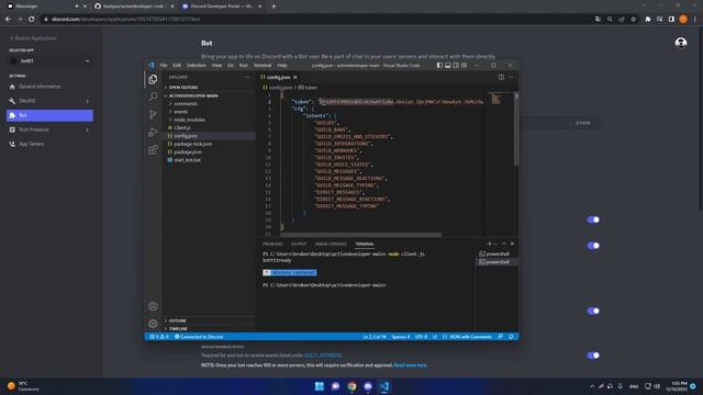 Получаем значок активного разработчика в DISCORD. смотреть онлайн