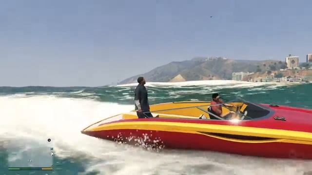 Grand Theft Auto V прыжок с парашютом на катер и халявное катание смотреть онлайн