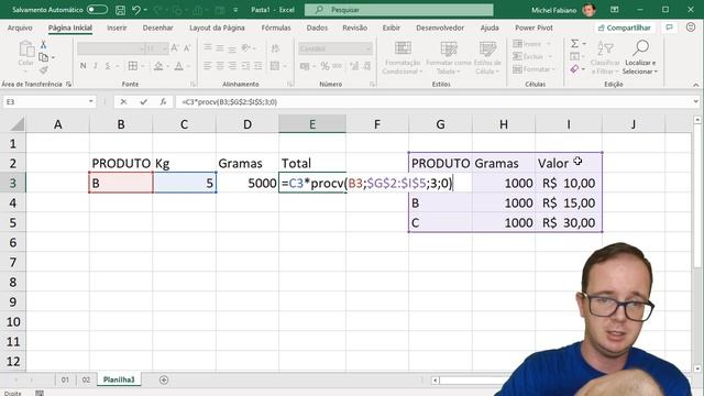 Como Converter Kg em Gramas no Excel com Exemplo Prático de Preço de Venda смотреть онлайн