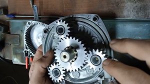 Переделка лодочного рулевого редуктора. Steering the boat from 3.5 turns to 1.8.