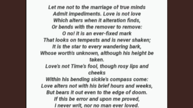 Sonnet 116 by William Shakespeare смотреть онлайн