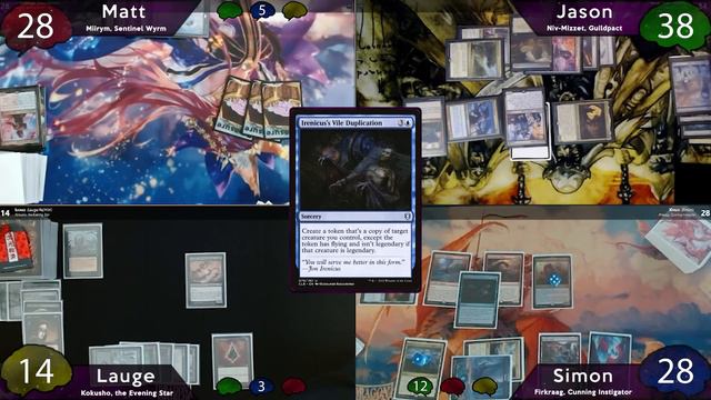 Miirym vs Niv-Mizzet vs Kokusho vs Firkraag | Dragonshield EDH Gameplay | Smooth Brain EDH смотреть онлайн
