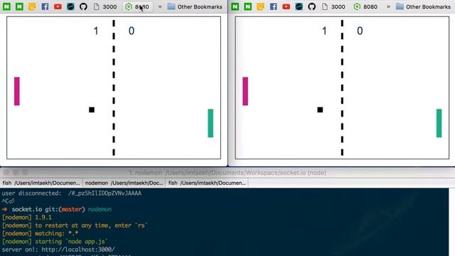 NodeJS Socket.IO Online Game Making -7- смотреть онлайн