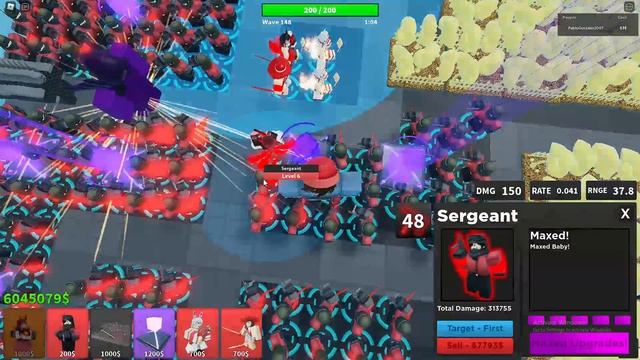 (Outdated) Roblox Arena: Tower Defense - Sergeant is kinda insane смотреть онлайн