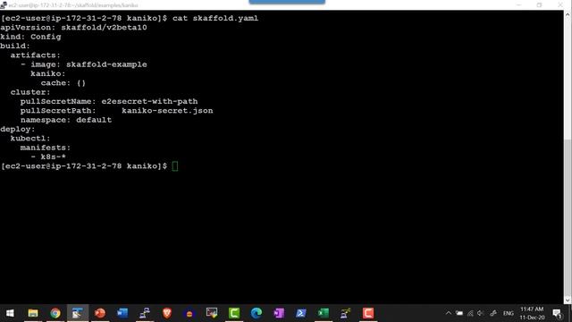 Build using Skaffold, Kaniko and Minikube смотреть онлайн