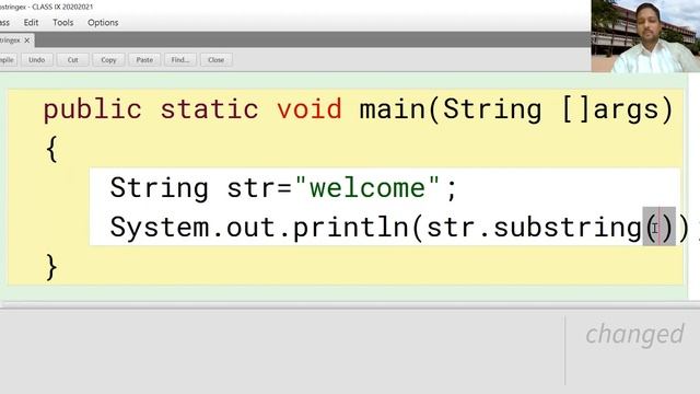 substring method in java смотреть онлайн