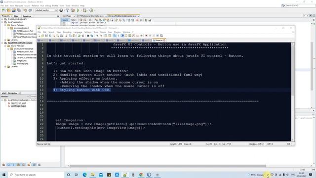 JavaFX UI Controls - Button use in JavaFX Tutorial Part #2 смотреть онлайн
