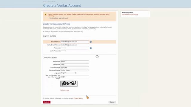 Tech Data Veritas PartnerNet Registration смотреть онлайн