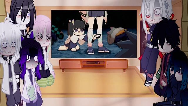 hashira's react to funny animation || 1/? || kny/demon slayer || reaction || gacha club смотреть онлайн