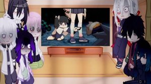 hashira's react to funny animation || 1/? || kny/demon slayer || reaction || gacha club