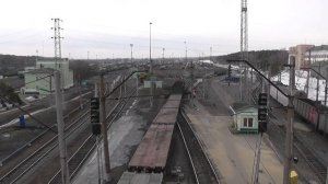 Работа сортировочной горки станции Инская - роспуск вагонов