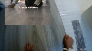 Укладка ламината 7/8 одним полотном. Переход из коридора сразу в две комнаты.