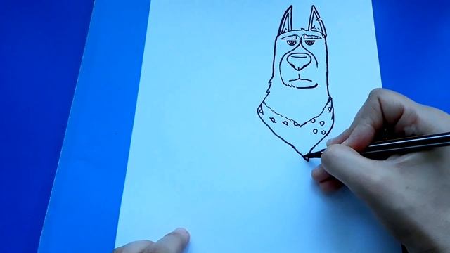 Как нарисовать РУСТЕРА, ТАЙНАЯ ЖИЗНЬ ДОМАШНИХ ЖИВОТНЫХ 2/How to draw a ROOSTER смотреть онлайн