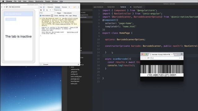 Create a Barcode/QR Code Scanner Application with Ionic 2 смотреть онлайн