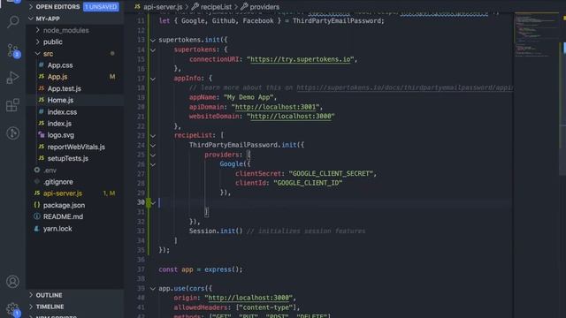 Implement social and email password login using SuperTokens in ReactJS and NodeJS смотреть онлайн