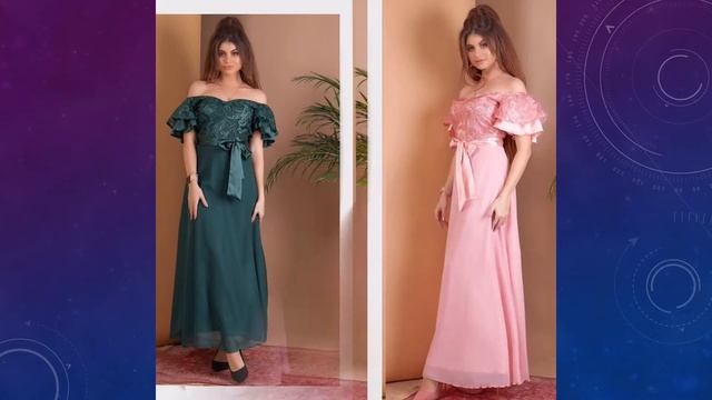 Длинное шифоновое платье смотреть онлайн