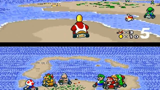 Super Mario Kart - SNES 150cc Grand Prix All Courses смотреть онлайн