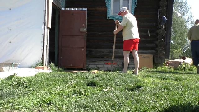 Стройка Века!!! Гараж и крыльцо заливаю фундамент сварка и т д смотреть онлайн