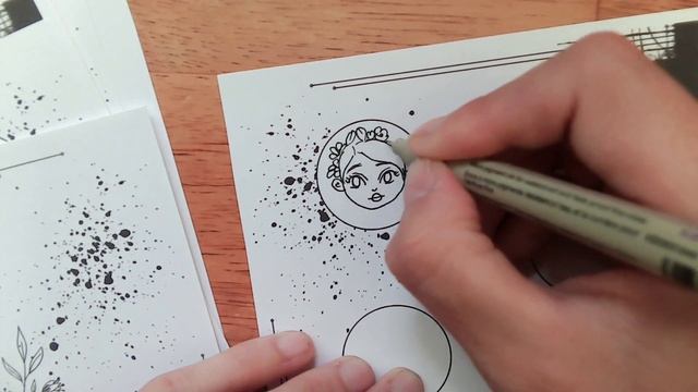 Tutoriel : Dessine une petite poupée à l'encre смотреть онлайн