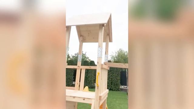 Детский игровой комплекс Савушка Мастер - 10 и качели - гнездо Савушка 100 см смотреть онлайн