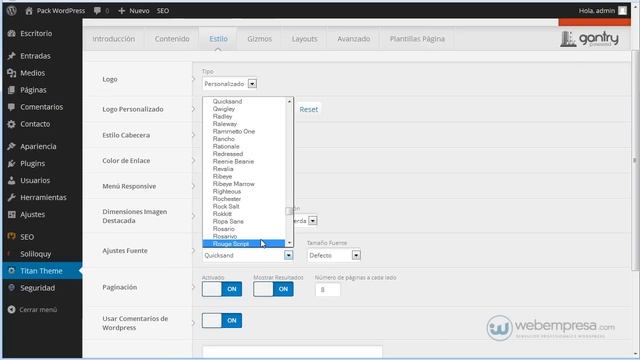 Packs Webempresa WordPress con framework Gantry: presentación y visión general смотреть онлайн