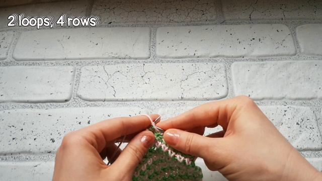 Беру всего два цвета пряжи и волшебство происходит во время вязания ? Knitting Pattern.