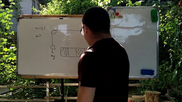 Однородный стержень массой M, как показано на рисунке, приведен в равновесие массой m=2,5 кг смотреть онлайн