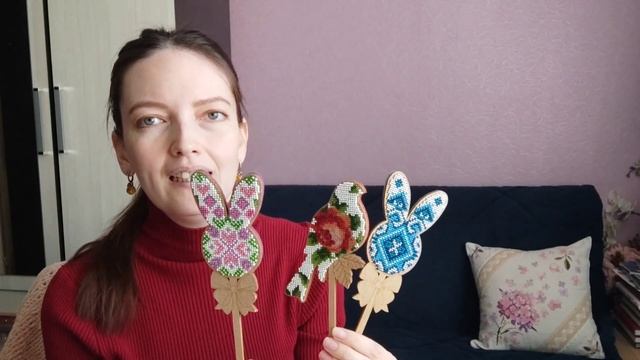 24. Мои пасхальные работы. Трогательные подарки. Что сшила и что вышила за две недели. смотреть онлайн