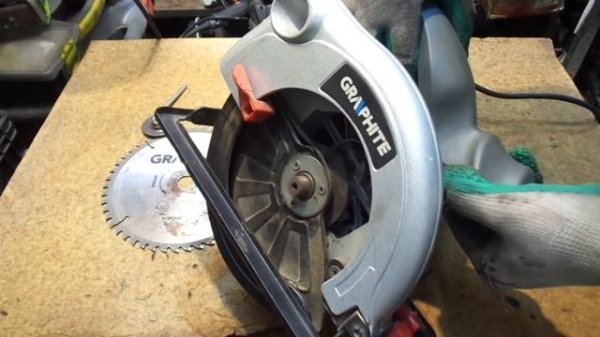 Почему такая дорогая! Дисковая пила Graphite 1200вт 58G486 Ремонт Graphite Часть 2.