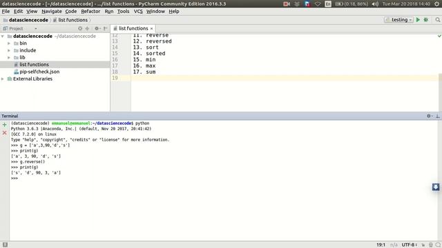 16. How to reverse items in python list using python list reverse method смотреть онлайн