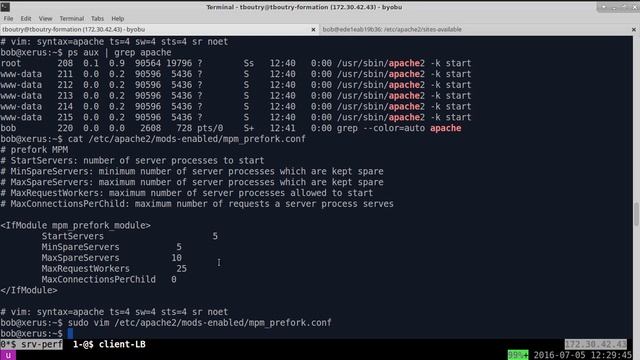 Linux 202 ( Cours 22 - Performance Apache ) смотреть онлайн