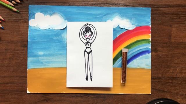 КУКОЛЬНЫЙ ТЕАТР СВОИМИ РУКАМИ. РИСУЕМ БАЛЕРИНУ. ДЕЛАЕМ АППЛИКАЦИЮ. смотреть онлайн