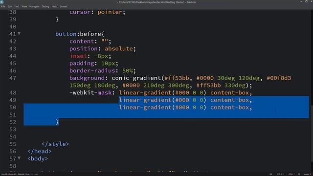 Animated Image Border Gradient effect using HTML CSS Only смотреть онлайн