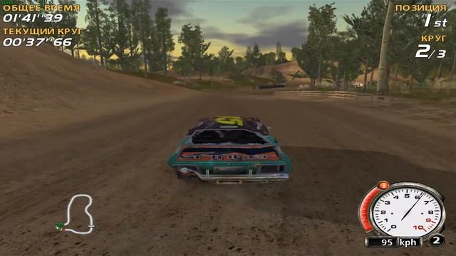 Игра стала поддаваться или тюнинг зарешал? | FlatOut #2 смотреть онлайн