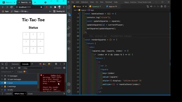 React JS Tutorial - Build a Tic Tac Toe Game with React Hooks and Improve Your React JS Skills смотреть онлайн