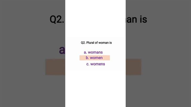 English Grammar Test (Plural Nouns): Choose the correct answer смотреть онлайн