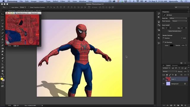 Photoshop CC 3D - Generate Normal Maps смотреть онлайн
