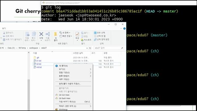 [Git Runbook] 017. Git cherry pick 활용하기 смотреть онлайн