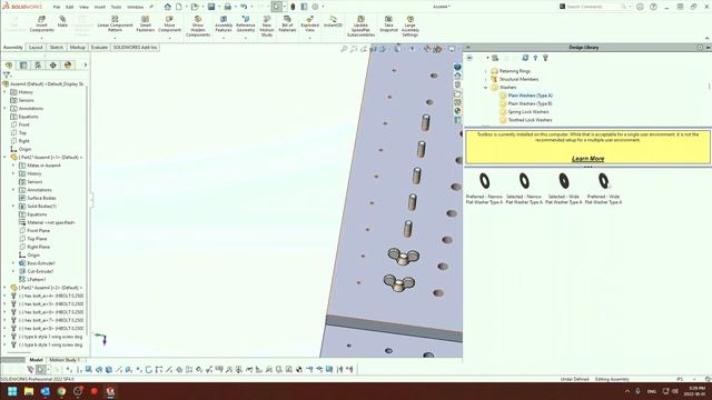 Болты в SolidWorks / Solidworks ToolBox смотреть онлайн
