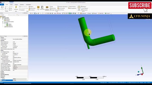 ✅ #Ansys Fluent Tutorial | Elbow 3D Steady | Ansys Student Version
