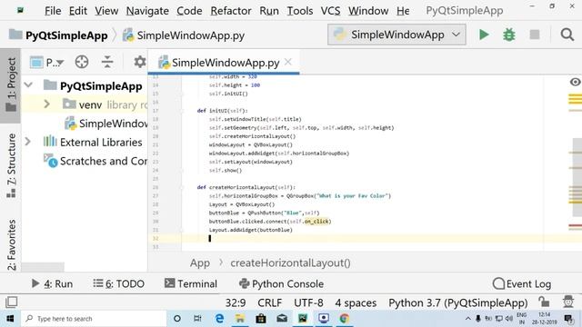 PyQt5 Tutorial 7 - PyQt5 horizontal layout смотреть онлайн