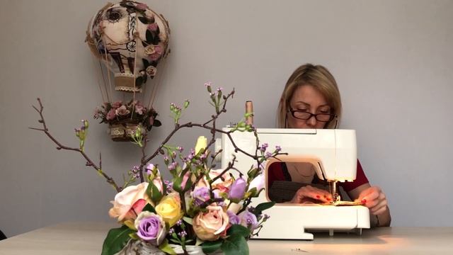 Идея для подарка. Воздушный шар из ткани с инициалами. смотреть онлайн